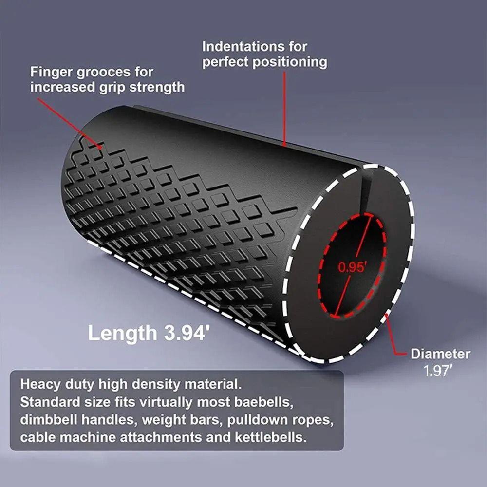 Увеличение трения Хват для штанги Тяжелая атлетика Фитнес-оборудование Силиконовый хват для гантелей Бодибилдинг