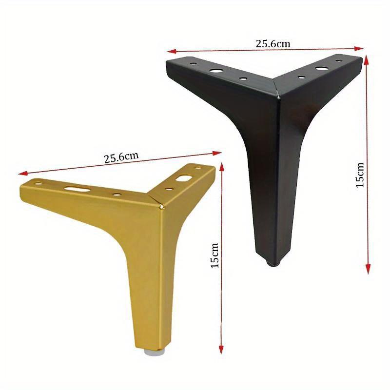 4 шт., сменные ножки для дивана, металлические ножки для мебели, современные треугольные ножки, ножки для кабинета, дивана, сверхмощного шкафа, ножки для дивана