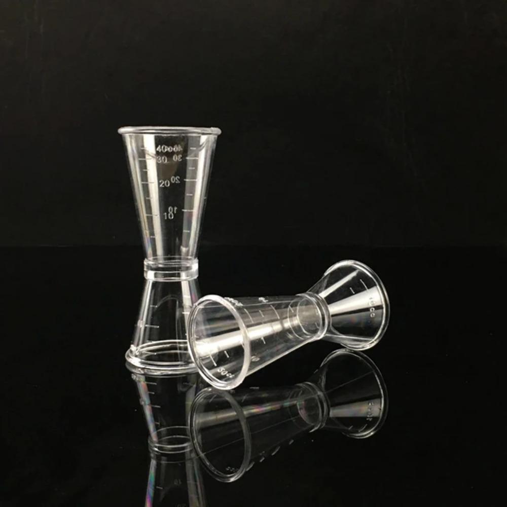 with Scale Ounce Measuring Cup Transparent Cocktail Jigger Resin Cocktail Measure Cup Bartender