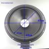 Алюминиевый 18-дюймовый диффузор динамика с большим резиновым подвесом, внешний диаметр 47 см, 100-жильный, запчасти для ремонта