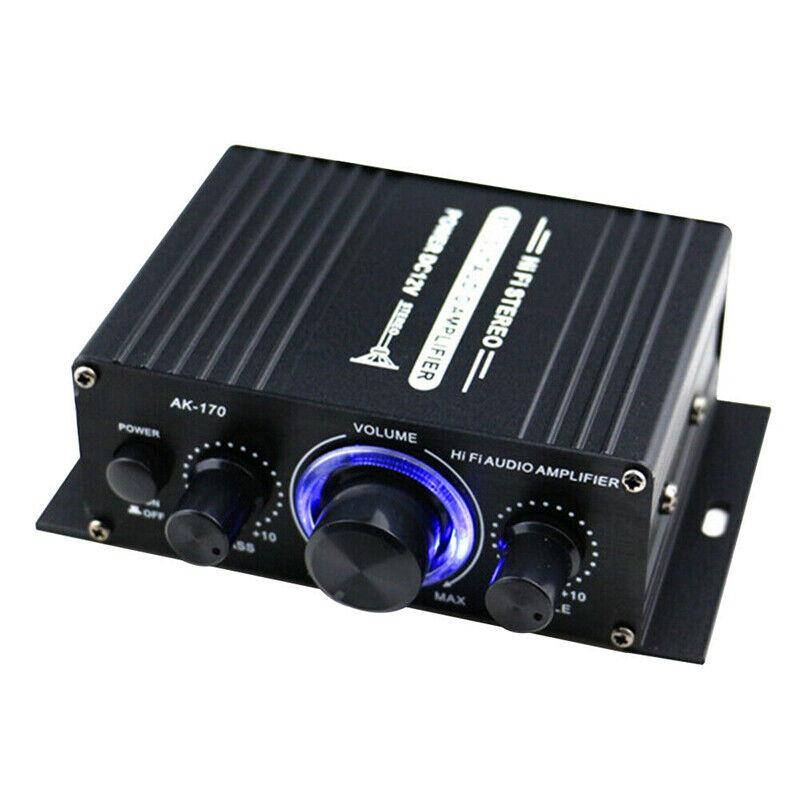 20Вт+20Вт Цифровой Hi-Fi Стереоусилитель: Компактный дизайн, двухканальный выход 20 Вт, низкий уровень искажений, корпус из алюминиевого сплава для автомобилей и дома