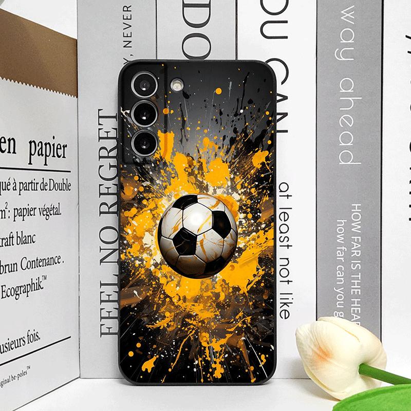 Креативный чехол для телефона с принтом «Молния Футбол» для Samsung Galaxy S26 S25 S24+ S23 Ultra S25+ S22 Plus S21 FE S20 5G Мягкая крышка