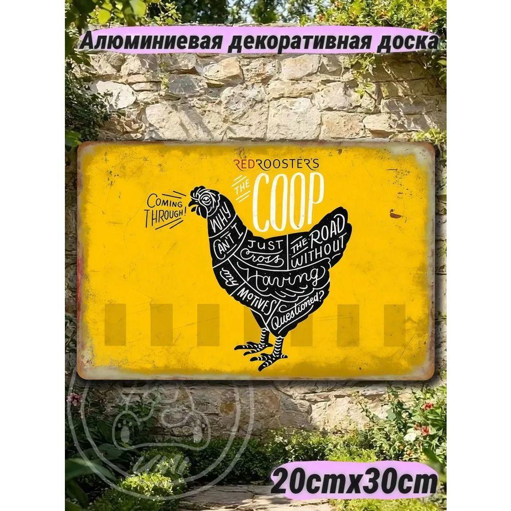 Винтажные Металлические Знаки Постеры Настенный Декор 20x30см