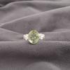 Зеленый Аметист Драгоценный Камень 925 Стерлинговое Серебро Ювелирные Изделия Ручной Работы Женское Серебряное Кольцо RR-66-3