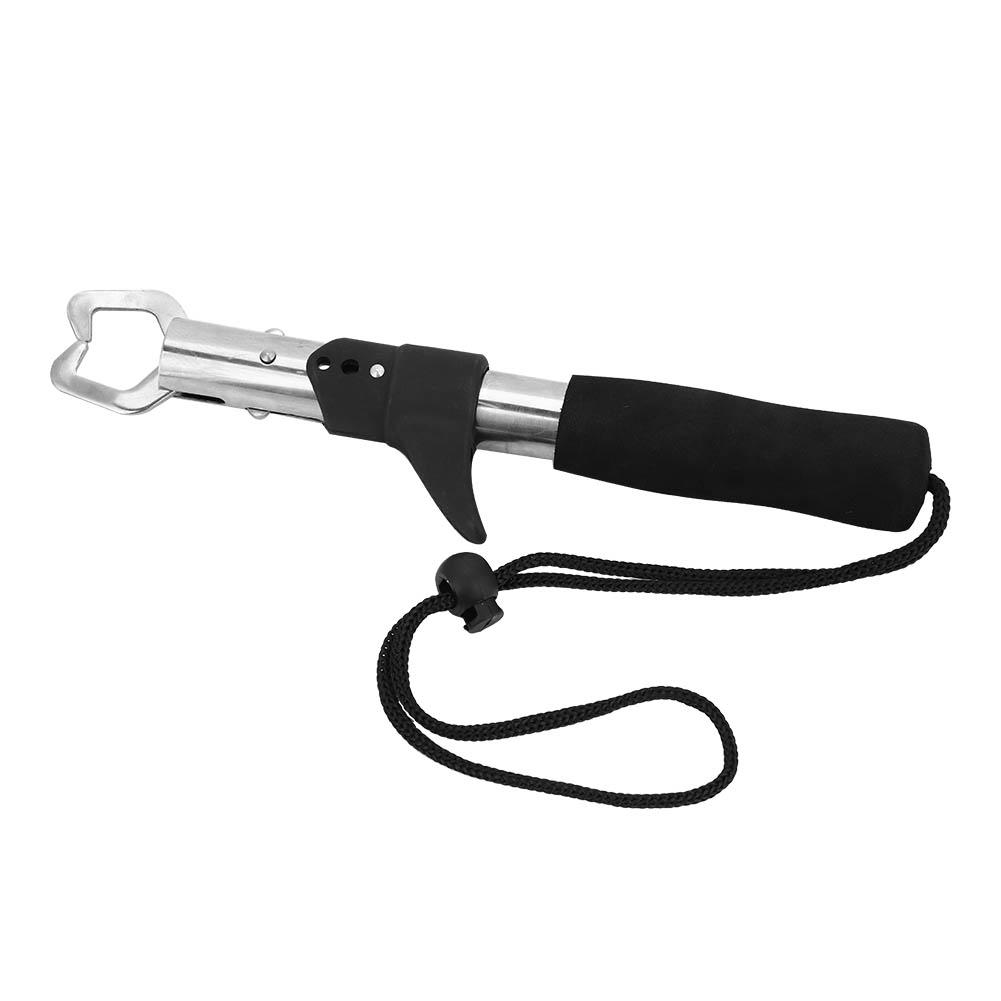 Portable Stainless Steel Fish Lip Grips Gripper Grabber Holder Fishing Tool (Gun Shape Handle)