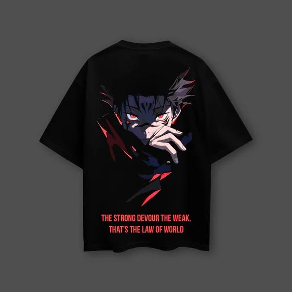Аниме Jujutsu Kaisen Сукуна Большой Хлопковый Футболка Мужская и Женская Дышащая Высокое Качество Y2K Короткий Рукав Летняя Футболка