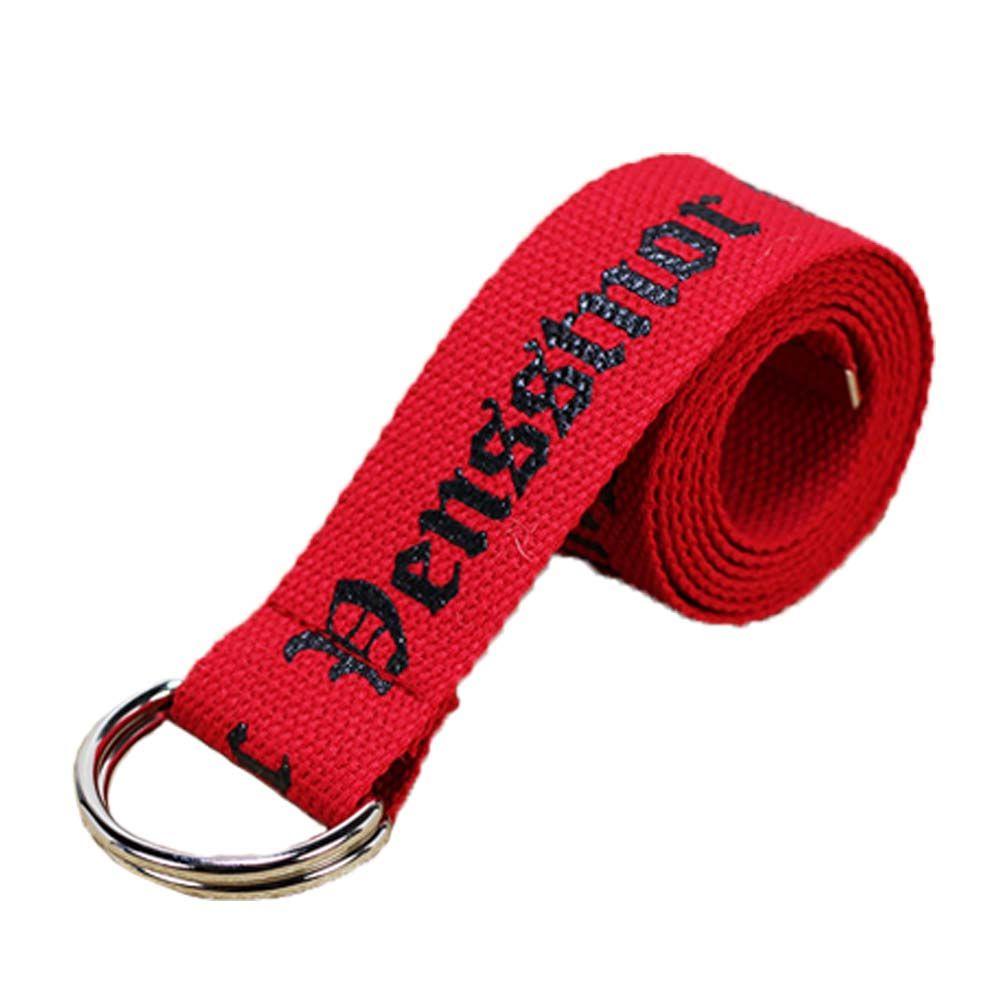 Neutral D Ring Women Canvas Unisex Men Double Buckle Nylon Belt Waist Belt Waistband Unisex Belt