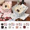 Multicolor Flying Butterfly Gift Box Enclose 4PCS Butterflies Auto Expand Exploding Gift Box Paper Present Box Party Supplies