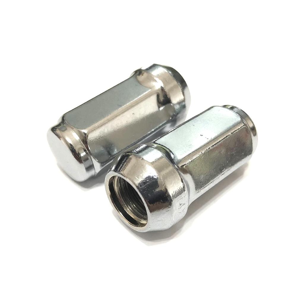 Deepa M14 X P1.5 Long Wheel Nut Steel Bag Chrome 19HEX 24 Pieces Escalade