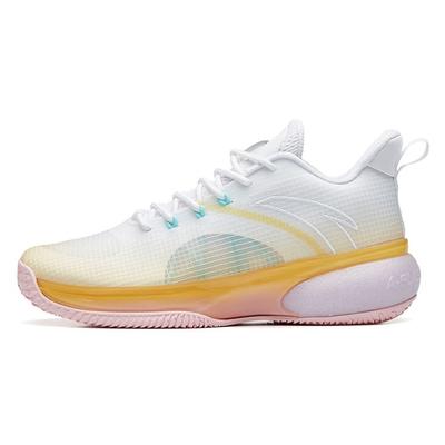 Легкие прочные дышащие баскетбольные кроссовки с воздушной подушкой, мужские, белые, желтые, 112221621-1