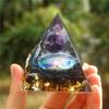 Натуральный кристаллический камень Orgone Energy Healing Reiki Chakra Multiplier Pyramid