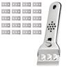 Glass Ceramic Hob Scraper Stainless Steel Glass Scraper Induction Hob Scraper Hob Scraper With 20 Blades, For Windows/mirror