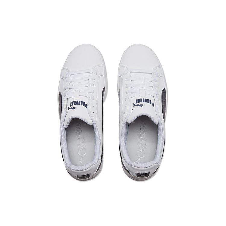Puma Smash Vulc Удобные низкие кеды для скейтбординга Унисекс кроссовки Белый Синий 359622-10