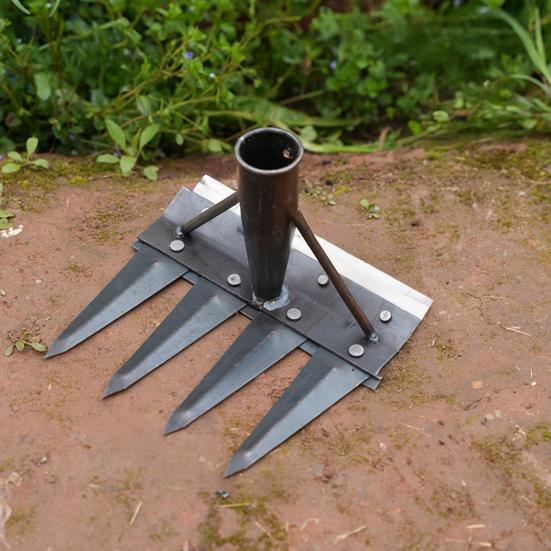 Садоводство Прополочник Грабли Сверхпрочный Стальной Открытый Сад Газон Ферма Рыхление Почвы Удаления Сорняков Прополка Корчевание Ручной Инструмент