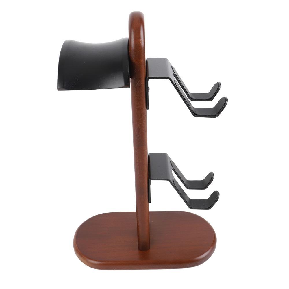 Special Curved Design Multi Controller Display Stand Wood Headphone Stand  Gaming Accessory Storage