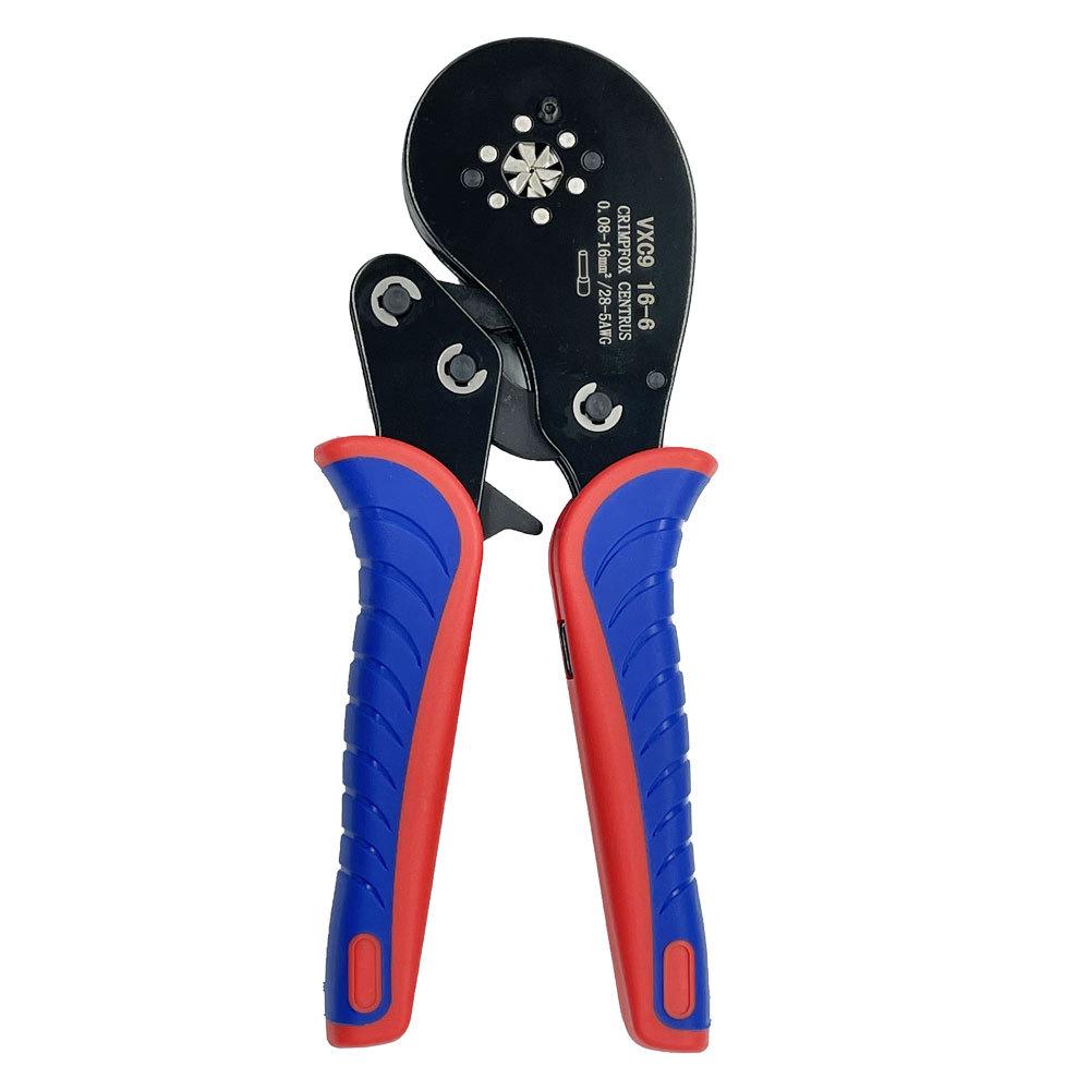 Hexagonal Mini Tube Crimping Pliers Set HSC8 6-6 - Multi-Function European Ratchet
