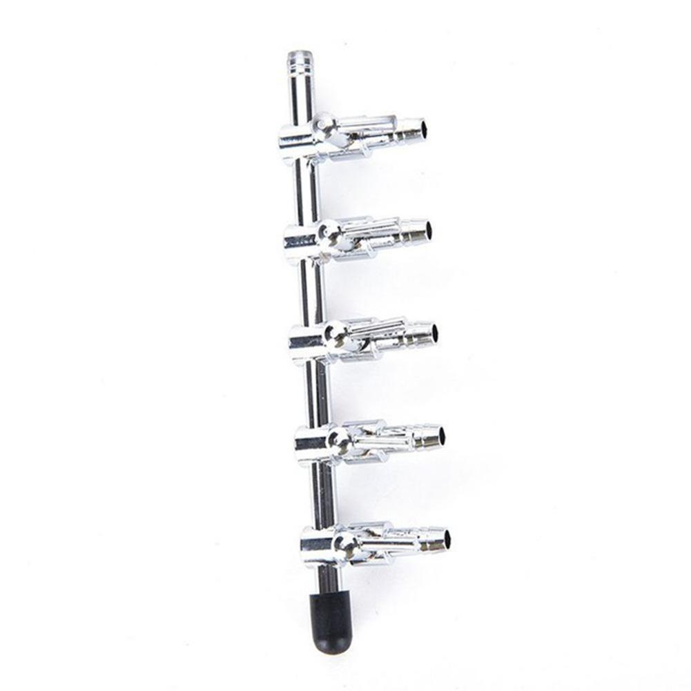 Stainless Steel Aquarium Tank Air Pump Air Flow Splitter Air Flow Tube Pipe Line Control Valve Switch Valve