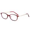 Fashion Anti-Blue Metal Glasses Optical Glasses With Myopia Flat Light Glasses Frame