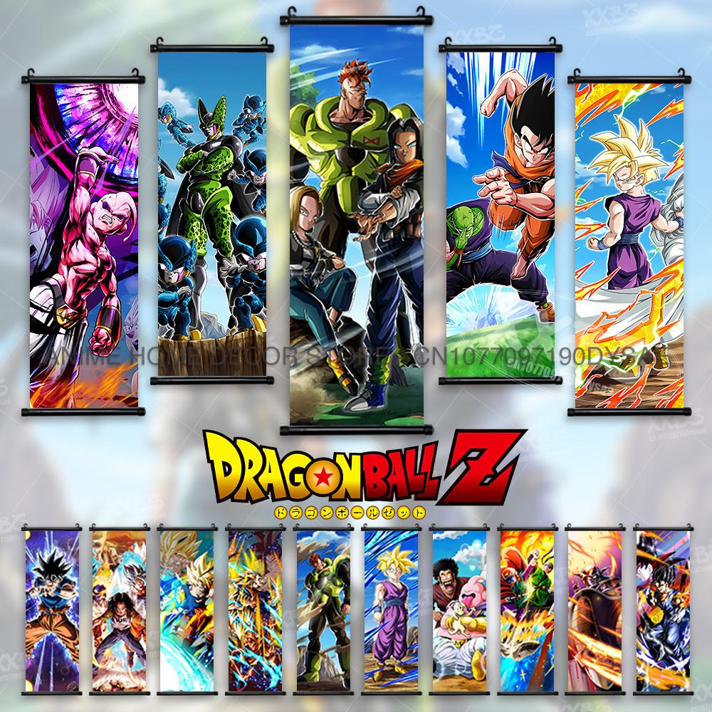 Постеры Dragon Ball Рикум Аниме Картинки Капитан Гинью Свитки Картины Маджин Бу Уличные Арт Готенкс Домашний Декор Гоку Обои