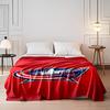 Blue and Red Star Logo Design print blanket soft and cozy perfect for the living room bed sofa or a nap,gift