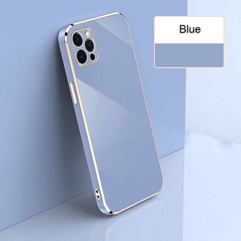 Роскошный 6D гальванический позолоченный блестящий цветной чехол-бампер для телефона для iPhone Samsung Xiaomi Oppo Moto Girls Мягкая силиконовая противоударная задняя крышка
