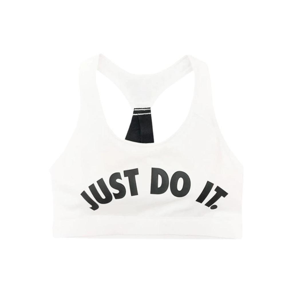 Nike Письменный принт дышащее спортивное нижнее белье Женское нижнее белье белое BQ5834-100