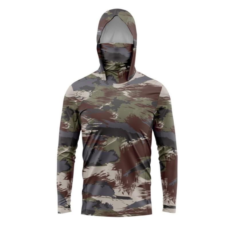 Lightweight UV Protection Fishing Hooded Long Sleeve Shirt Outdoor Sports Cycling Quick Dry Breathable Performance Top