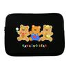 Pinkfoot 34000 Dancing Bear Laptop Pouch Friends, Black