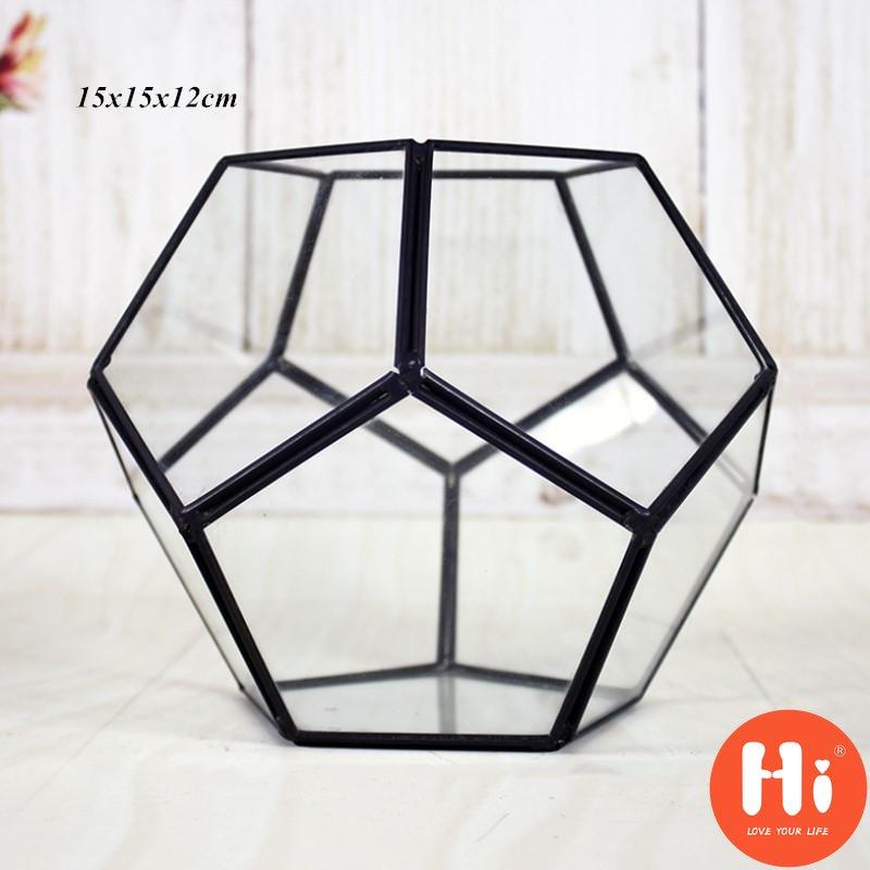 Привет Офис Настольный Дисплей Плантатор Суккуленты Горшок Цветочный Горшок Сказочный Сад Многогранник Стеклянный Геометрический Террариум БонсайПривет