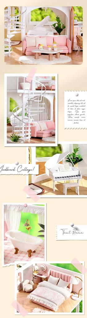 Кукольный домик Набор для самостоятельной сборки Миниатюрный ШЕПОТ УТРА (t-ФРИК)