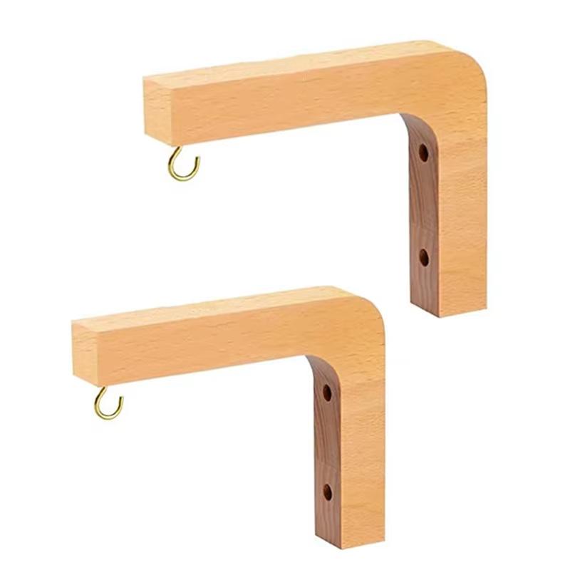1/2Pcs Natural Wood Wall Plant Hangers Hanging Flower Pot Hook Nordic Flower Bracket for Lanterns Wind Chimes Balcony Home Decor