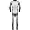 Men's Sheer Mesh Full Body Stockings Pantyhose Stretchy Footed Tights Leggings Bodysuit