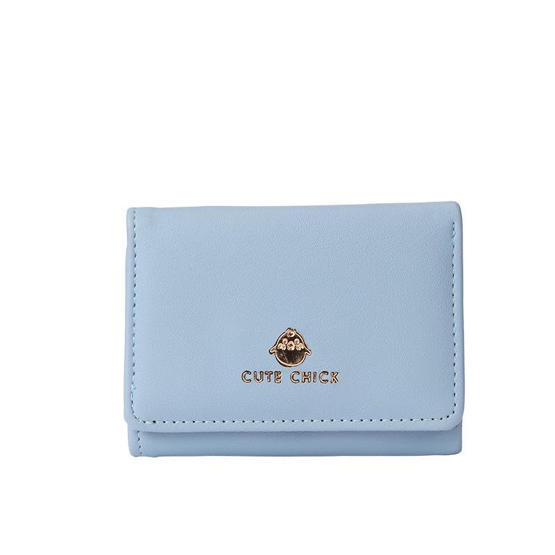 Женский короткий кошелек 2020 года — простая мода, студенческий стиль, японский и корейский кошелек из искусственной кожи для монет