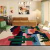 Современный декоративный ковер в абстрактном стиле для гостиной, большого размера, мягкий, художественный, для украшения спальни, ковер, легкая чистка, коврик под диван, для журнального столика