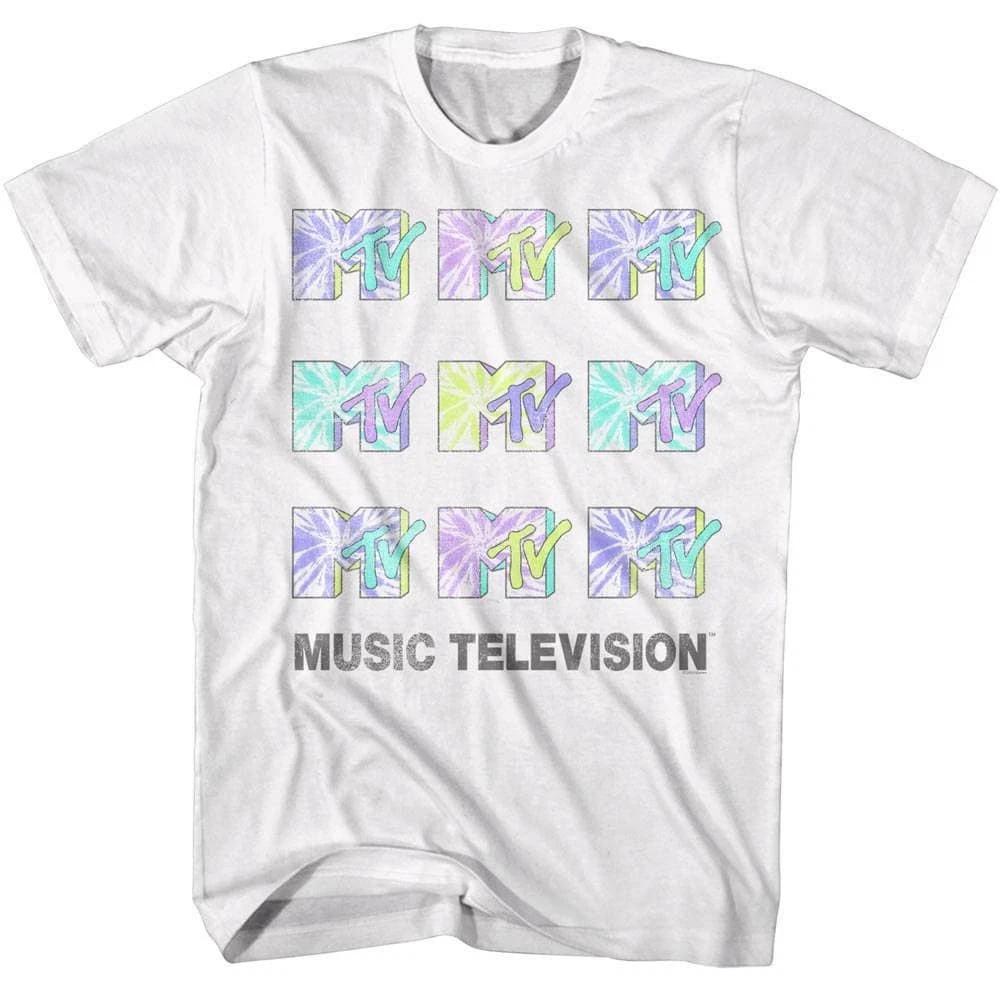 MTV Tie-Dye Logos Men's T Shirt