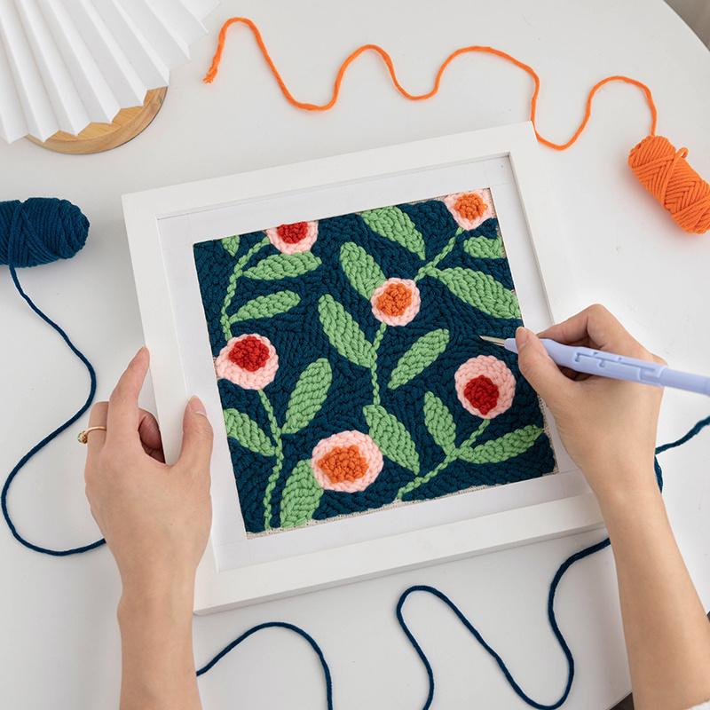 Игла для вышивания, ручка для вышивания, регулируемая пряжа для ковров, игла для вышивания, пробойник для вышивания крестиком, инструмент для начинающих