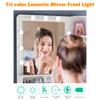 Mirror Front Lights Dresser Refill Makeup Mirror Bulb Tri-color Dimming USB Touch Switch Long Press