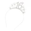 16/18/21/30/40/50/60/80 Birthday Party Tiara Crown Headband Hair Loop Decoration
