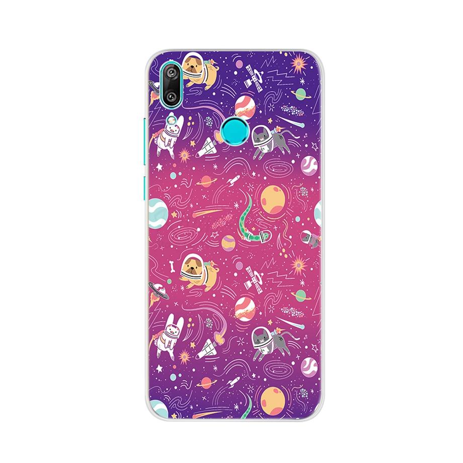 Чехол для Huawei Y7 2019 Силиконовый Мультяшный ТПУ Чехол для Телефона Для Huawei Y7 2019 DUB-LX1 DUB LX1 LX2 LX3 Y 7 Prime Pro 2019 Чехол