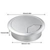 6pcs ABS Desk Grommet Silver Cable Grommet Durable Hole Cover  Home