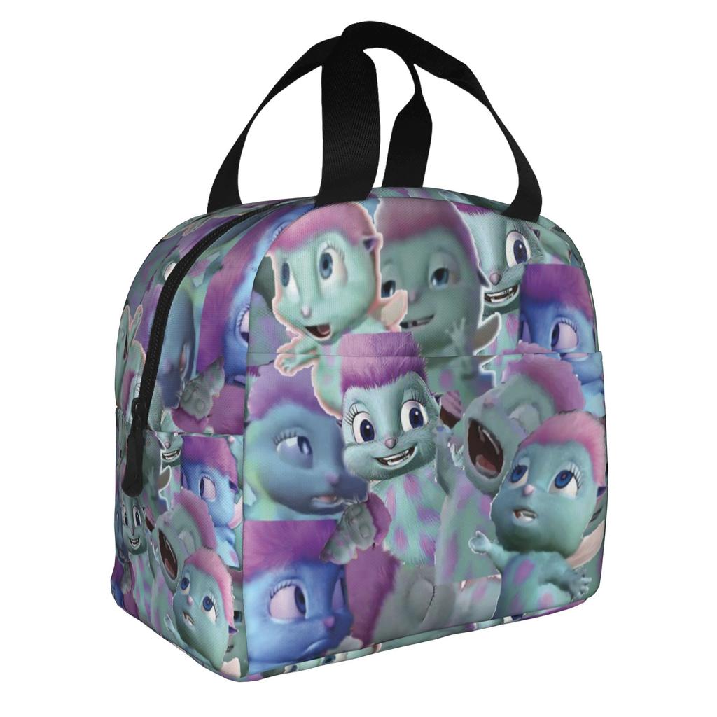 Cute Bibble Meme Lunch Bag Women Fantasy Cartoon Cooler Warm Insulated Lunch Boxes for Adult Office