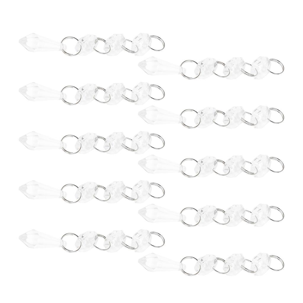 10pcs Bag Acrylic Bead Strands Chandelier Bead Lamp Chain Wedding Party Decoration