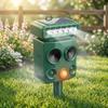Solar Ultrasonic Animal Repeller  18kHz Motion Activated Waterproof Repellent with Flashing Light for Yard Garden Lawn Farm  Squirrel Raccoon Deer