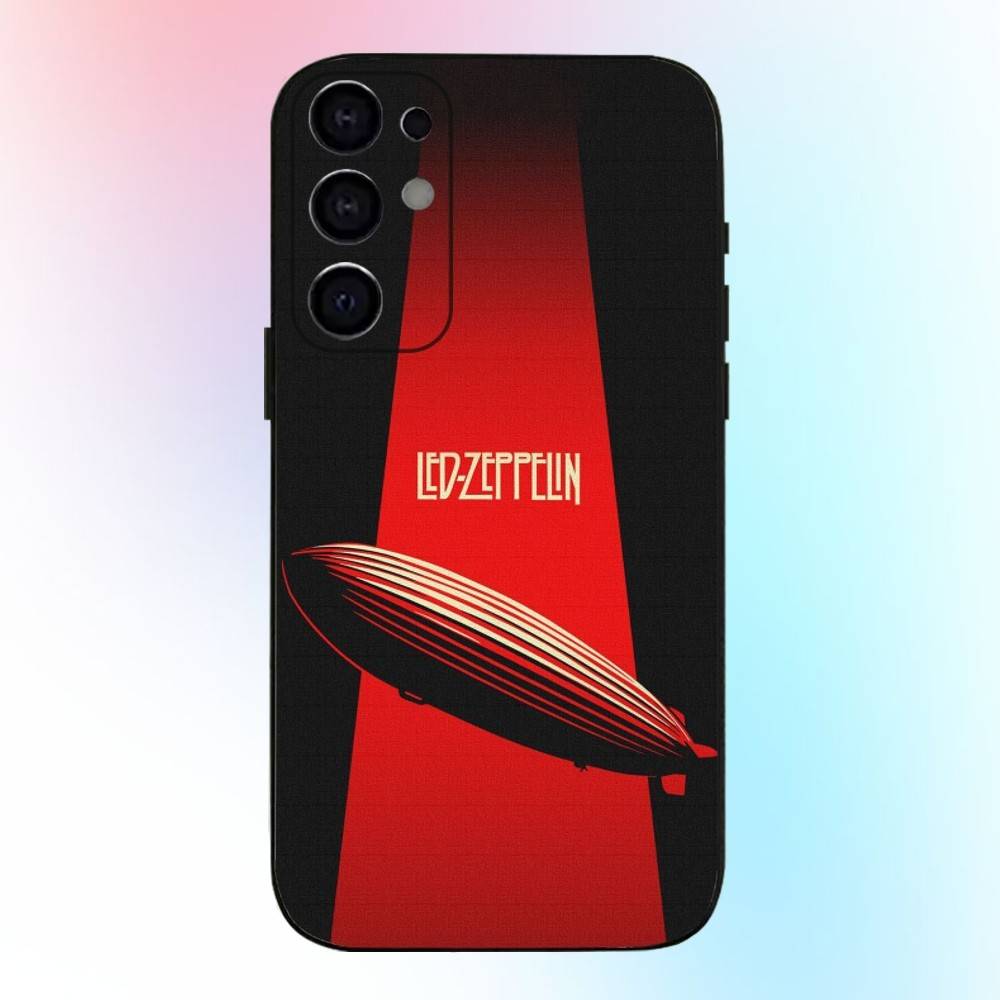 Чехол для телефона Rock L-Led Z-Zeppelin Band для Samsung S25,S24,S21,S22,S23,S30,Ultra,S20,Plus,Fe,Lite,Note,10,9,5G Черный