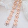 Underwear Pearl Flower Silicone Transparent Shoulder Strap for Women Girl Bra Strap Invisible Bra