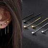 Lady Minimalist Long Tassel Earrings Women Geometric Square Hanging Ear Line Girls Party Jewelry