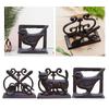 European Style Napkin Holder Iron Creative Napkin Storage Organizer for Dinning Accessories Rustic Wedding Bar Living Room