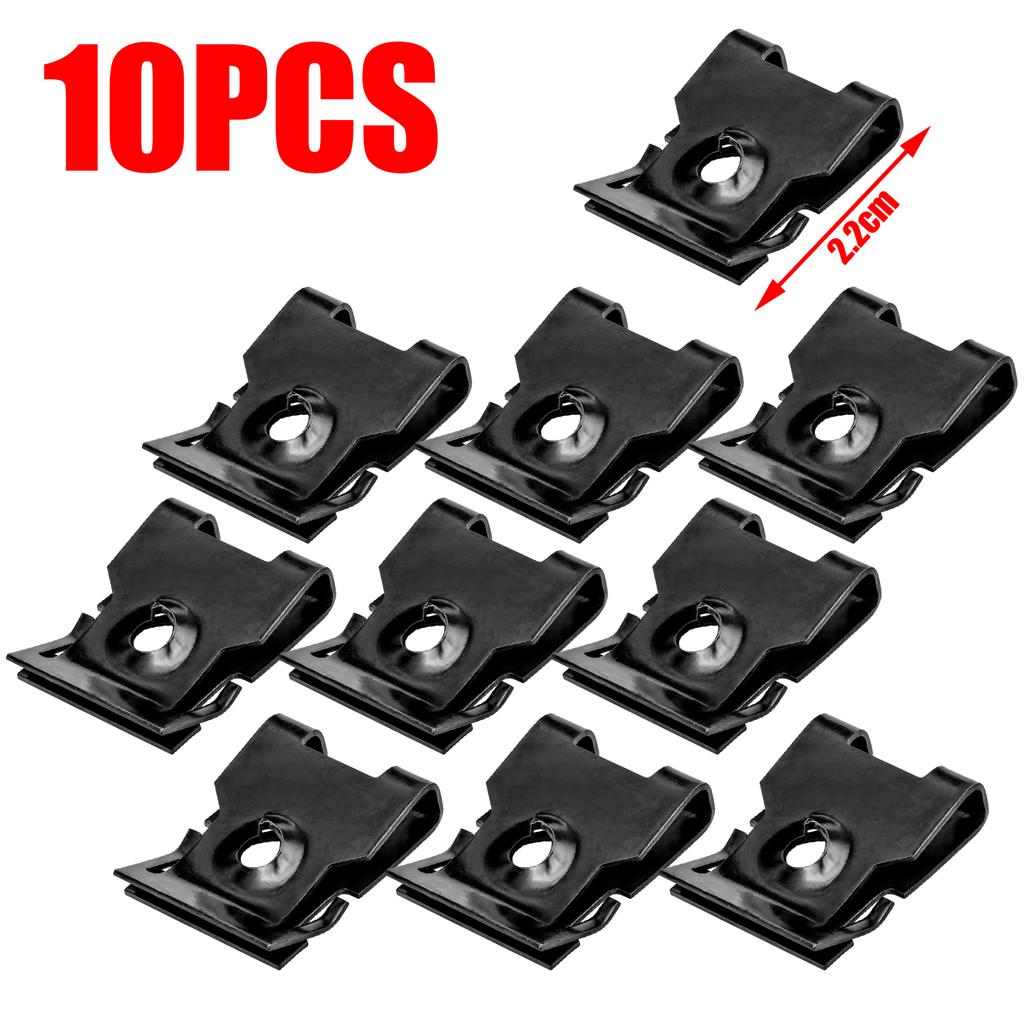 40/20/10 шт. Металлический саморез для автомобилей и мотоциклов, U-образный зажим с винтом, защита от ржавчины, винтовая пряжка, листовое железо