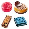 Cake Molds Circular Square or Rectangular Texture Silicone Mould French Dessert Baking Mold Mousse Decoration Tools