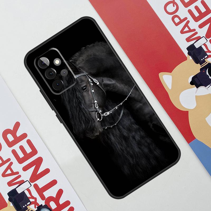 Красивый черный конь Чехол для телефона для Samsung Galaxy A53 A33 A23 A13 A52 A32 A22 A12 A51 A71 A14 A24 A34 A54 A21S